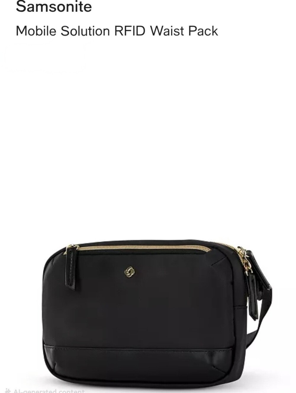 Samsonite Black RFID Waist Pack